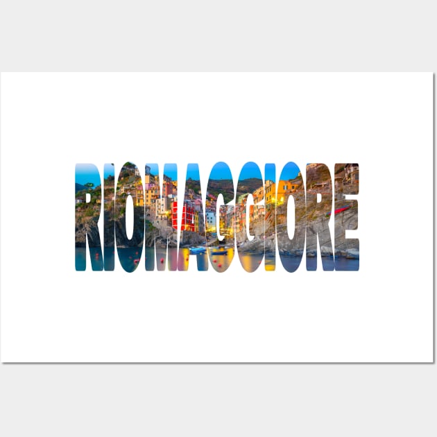 RIOMAGGIORE - Cinque Terre, Italy Evening Wall Art by TouristMerch